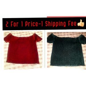 Brick 🧱 Red Velvet Tube Crop Top